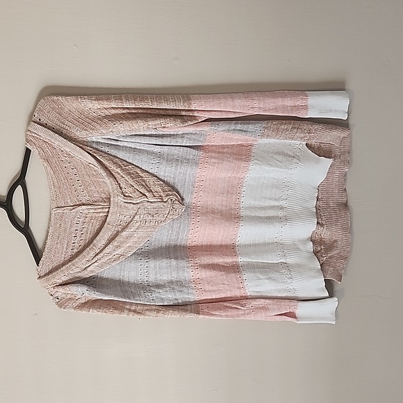 Pink Knit Hooded Sweater - Picture 2 of 2